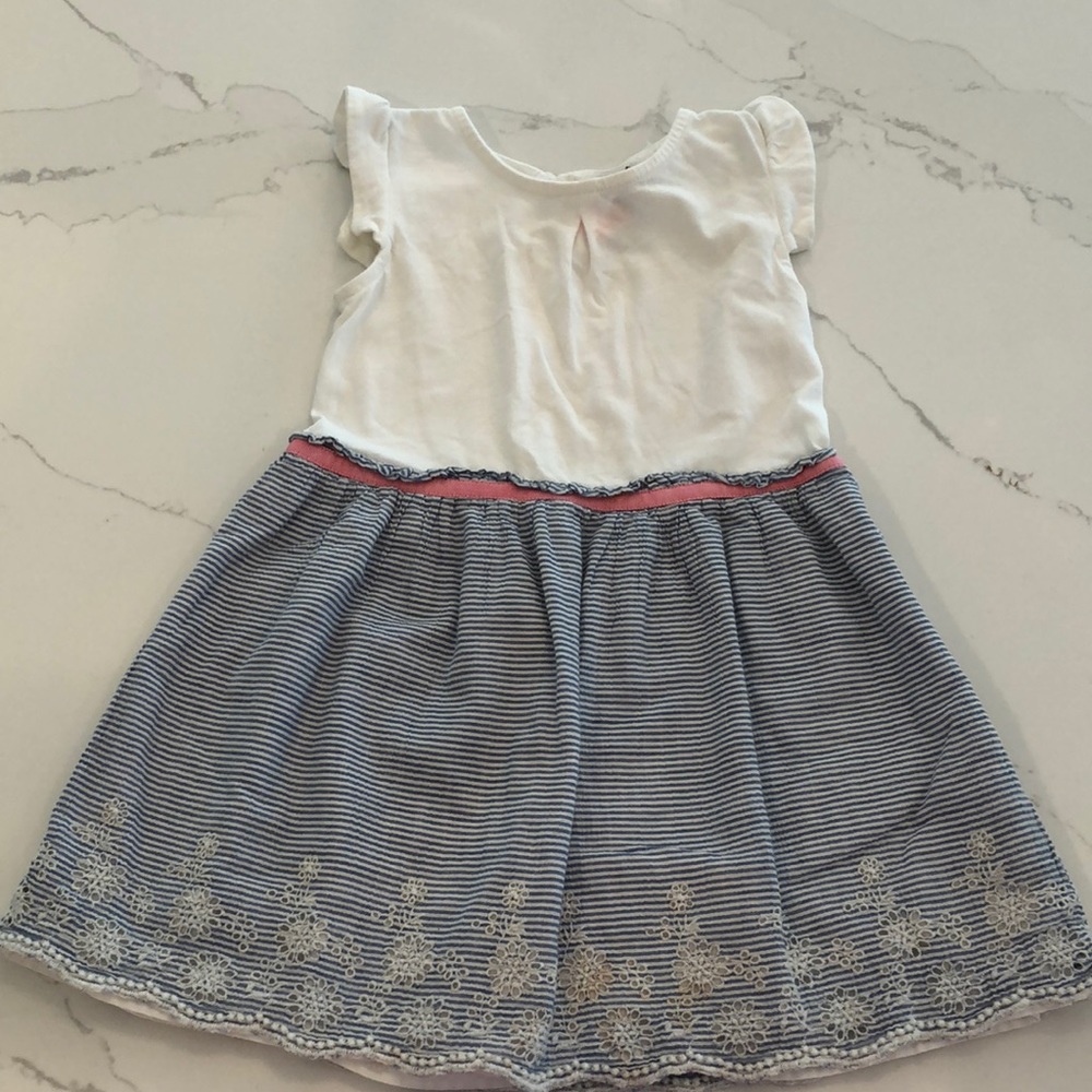 Toddler Cotton and chambray gap dress